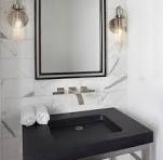Black Granite Bathroom Backsplash Design Ideas