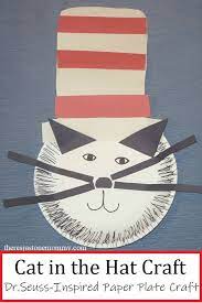 Cat In The Hat Craft There S Just One Mommy Seuss Crafts Hat Crafts Dr Seuss Crafts