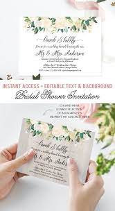 Elegant Brunch And Bubbly Invitation Floral Post Wedding Etsy Wedding Brunch Invitations Wedding Invitations Bridal Brunch Invitations