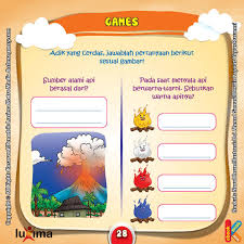 Lembar Aktivitas Paud Tk Mengenal Sumber Api Ebook Anak