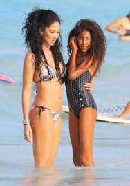 Kimora Lee Kids Enjoying A Day On The Beach In St Barts See Restrictions Kimora Lee Simmons Kimora Lee Simmons Kids Little Girl Bikini