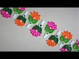 Super Easy Kalash Border Rangoli Designs Using Bangles Creative Rangoli By Shital Mahajan Y Rangoli Border Designs Floral Border Design Easy Rangoli Designs