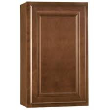 W assembled base cabinet is beautifully crafted with a slab drawer front and shaker style door. Hampton Bay Hampton Assembled 18x30x12 In Wall Kitchen Cabinet In Cognac Kw1830 Cog The Home Depot