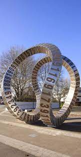Sculpture Passing Time By Anton Parsons At Christchurch Polytechnic Nz Scenery Photos Public Art Public Sculpture