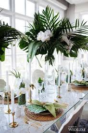 Combinations of exotic flowers or single tropical blooms make breathtaking. 20 Tropical Wedding Centerpieces You Ll Love Emmalovesweddings