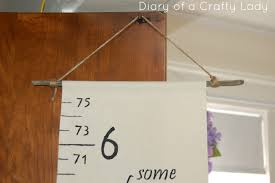 Diary Of A Crafty Lady Diy Canvas Growth Chart