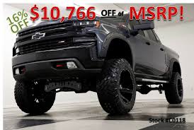 2020 Chevrolet Silverado 1500 Msrp 56684 4x4 Trail Boss Lifted Leather Gray Crew New Heated Black S In 2020 Chevrolet Silverado 1500 Chevrolet Silverado Silverado 1500