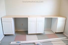 Office Desk Using Kitchen Cabinets Google Search Diy Craft Room Desk Diy Crafts Desk Diy Craft Room