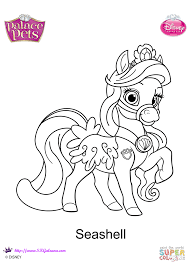 Mickey mouse and friends coloring pages; Palace Pets Seashell Coloring Page Free Printable Coloring Pages Animal Coloring Pages Coloring Pages Unicorn Pictures To Color