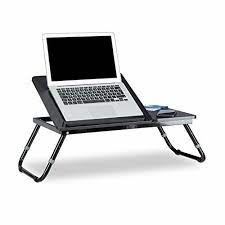 Laptop Notebook Betttablett Laptoptisch Beistelltisch Klapptisch Holz  schwarz for sale online | eBay