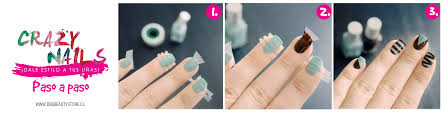 El Paso A Paso De Hoy Una Buena Tecnica Para Lograr Un Nail Art Geometrico Es Usar Pequenos Trozos D Pintura De Unas Disenos De Unas Esmalte De Unas