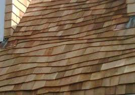 Place another shake at the opposite edge of the roof and nail it down. Cedar Roof Installation Cedar Roof Cedar Shake Roof Cedar Shingle Roof