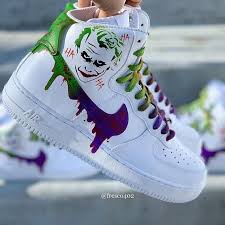 Custom Joker Nike Air Force 1s Etsy Hype Shoes Custom Nike Shoes Nike Shoes Air Force