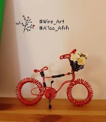 Red Aluminium Wire Hand Creation