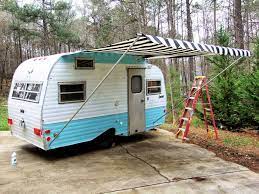 10 Diy Camper Awning Ideas To Save A Lot Of Money Camper Awnings Vintage Camper Trailer Awning