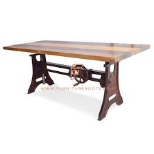 Borsani adjustable height rosewood table by tecno t41, dining or coffee table. Buy Fr Tables Series Height Adjustable Rectangular Dining Table With Lateral Trestle Legs Base And Solid Wood Top Online Boardroom Tables Hotel And Restaurant Tables Commercial Furniture Furnitureroots Product
