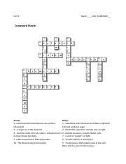 Jul 30, 2020 · complete the crossword by filling in a word that fits each of the given clues. Unit 4 Crossword Word Doc Rtf Unit 4 Name Crossword Puzzle 1c 2c 3m 4t 9c H R O 10 M H H Y L A K Oi D L M T O O 5g R A N U M S 6i O N T P S L R O M A Course Hero
