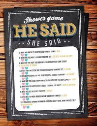 He Said She Said Baby Shower Game Baby Is Brewing Coed Baby Etsy Beer Baby Shower Couples Baby Showers Coed Baby Shower
