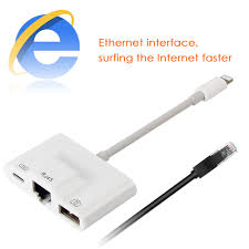 Tirux Lightning To Ethernet Adapter Cable Usb 3 0 Camera Reader For Iphone X 8 8plus 7 7plus Ipad Etc Compatible With Ios 11 3 Walmart Com Walmart Com