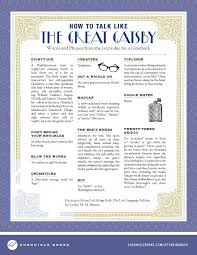How To Talk Like The Great Gatsby Words Greatful The Great Gatsby