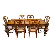 This varied range of designs includes indoor and outdoor furniture, modern furniture, and flawlessly rendered authentic traditional designs. Drexel Heritage Wheat Back Chairs Set Of Six Design Plus Gallery