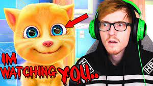 i played Talking Ginger... WAIT WHAT IS IN HIS EYE? - YouTube
