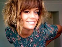 Plus, they're flattering if you're trying to cover a long or a square forehead. The Long And The Short And The Very Short And The Red And The Blonde And The Ombre Of It Short Wavy Hair Thick Wavy Hair Short Hair Styles