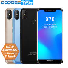 Buy 5.5 unlocked gsm phones android 5.1 mtk6580 quad core dual sim. Doogee X70 Smartphone Face Unlock 5 5 U Notch 19 9 Mtk6580 Quad Core 2gb Ram 16gb Rom Dual Camera 8 0mp Android 8 1 4000mah Buy At The Price Of 59 00 In Aliexpress Com Imall Com