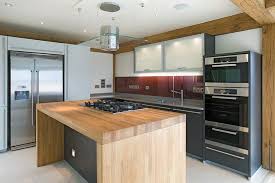Check spelling or type a new query. Oak Central Island With Gas Hob Built In Glass Hob Hood Above Stainless Steel Kitchen Appliances Small Kitchen Island Kitchen Island Hob Grey Kitchen Island