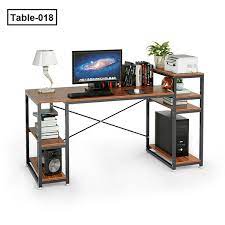 Computer stands, mats, and docking stations. Computer Desk With Storage Shelf And Printer Stand 018