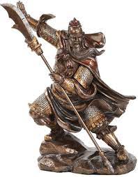 Amazon Com Custom Unique 13 X 8 5 Inch 1 Single Large Home Garden Standing Figurine Decoration Made Of Genuine Bronze W A Guan Yu Sculpture Statue