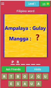 It's actually very easy if you've seen every movie (but you probably haven't). Pinoy Analogy Quiz Learn Filipino Language By Petproject Android Games Appagg