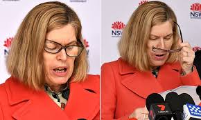 Political strategist brigid meney says nsw chief health officer dr kerry chant's comments about not engaging in conversation with others is not the sort of commentary that inspires confidence. Covid 19 Australia Nsw Top Doctor Kerry Chant Announces 52 Patients In Icu Wearing Crooked Glasses Daily Mail Online