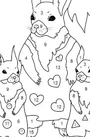 Mighty pups charged up coloring pages. Spring Coloring Page Squirrels Have Dressed Up Download