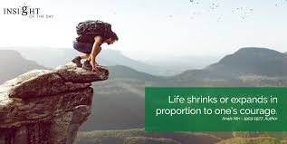 Shrinks Expands Proportion Courage Anais Nin