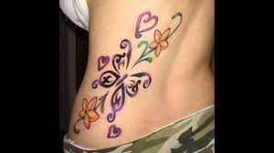 This beautiful design looks like a lovely native american anklet, and the added beads give the entire tattoo more dimension, like a piece of art that draws your eyes up the wearer's ankle. Butterfly Cross Tattoo Designs Youtube