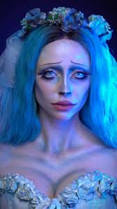 Tutorial of corpse bride 💙Emily💙, Products:, @hudabeauty color corrector  concealer, @mulaccosmetics foundation stick, @anastasiabeverlyhills  foundation stick, @nyxcosmetics jumbo pencils, ...