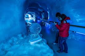 glacier cave on mt titlis central switzerland mount titlis switzerland travel switzerland mount titlis