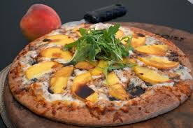 Peach And Gorgonzola Pizza With Whole Wheat Pizza Crust Extra Virgin Olive Oil Shredded Mozzarella Cheese Crumbl Gorgonzola Pizza Delicious Pizza Gorgonzola