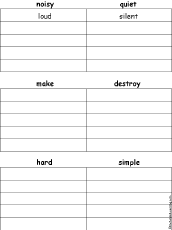 Opposites Enchantedlearning Com 02 spanish opposites of common adjectives. opposites enchantedlearning com
