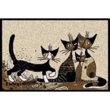 Fussmatte Serafino Katzen Von Rosina Wachtmeister Rosina Wachtmeister Wachtmeister Katzen Malereien