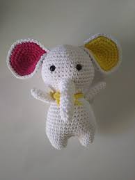 Amigurumi Renkli Kulakli Fil Yapimi Tig Isleri Amigurumi Amigurumi Oyuncak Bebek