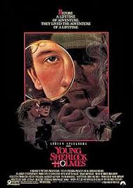 The movie is a satire that contains just enough realistic ballast to be teasingly plausible; Young Sherlock Holmes Wikipedia