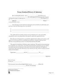 Power of attorney is a legal document that describes the relationships between two parties, the principal and the agent, or, as it is commonly referred to, the. Free Texas Limited Power Of Attorney Form Word Pdf Eforms