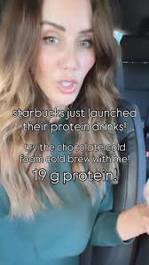 THIS IS NOT A DRILL 👏🏼👏🏼👏🏼, starbucks just launched their protein  drinks and i am now officially obsessed • the chocolate cream cold foam is  to die for • and practically like eating an entire protein ...