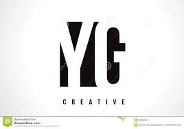 Black And White Letters Logo Yg Y G White Letter Logo Design With Black Square Stock Vector Letter Logo Letter Logo Design Logo Design