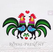 This rooster embroidery design digitized and very high quality. Roosters And Hens Embroidery Designs Royal Present Embroidery Machine Embroidery Designs Online