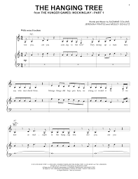 Hands down, best song from the hunger games. James Newton Howard The Hanging Tree Sheet Music Pdf Notes Chords Pop Score Piano Vocal Guitar Right Hand Melody Download Printable Sku 157028