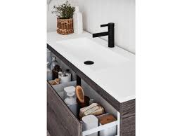 Bathandhshower has a wide range of slimline vanity units designed to fit the smaller bathroom, prices from £98 Tasca Slimline 1200mm Freestanding Vanity Unit Single Bowl From Reece