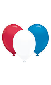 Red White Blue 17 Latex Balloons Store Supply Warehouse